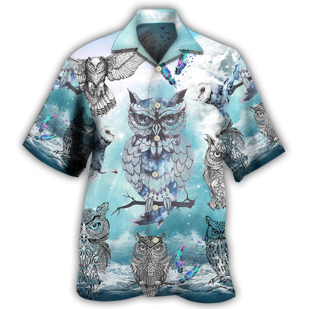 Owl Tattoo Style Fantasy Sky Hawaii Shirt Ha49408