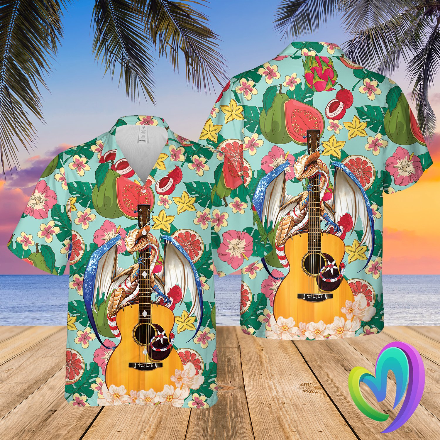 Fantasy Dragon Summer Hawaii Beach Shirt Ha30519