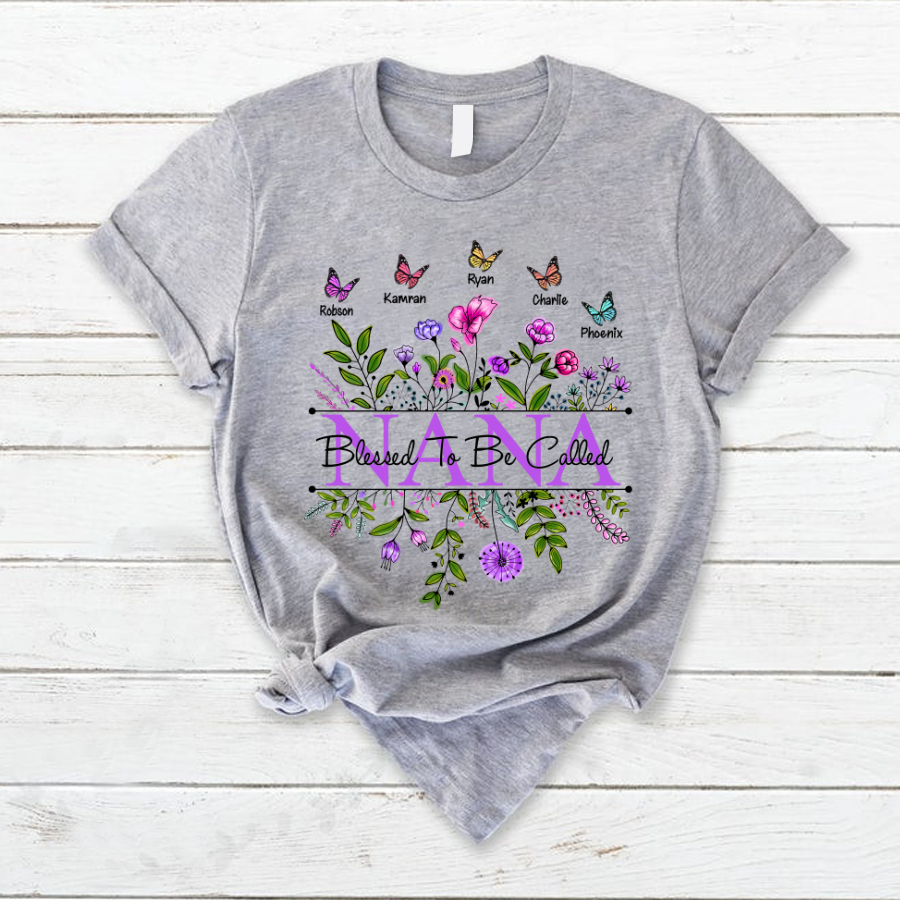 Blessed To Be Called Nana Wildflowers T-Shirt