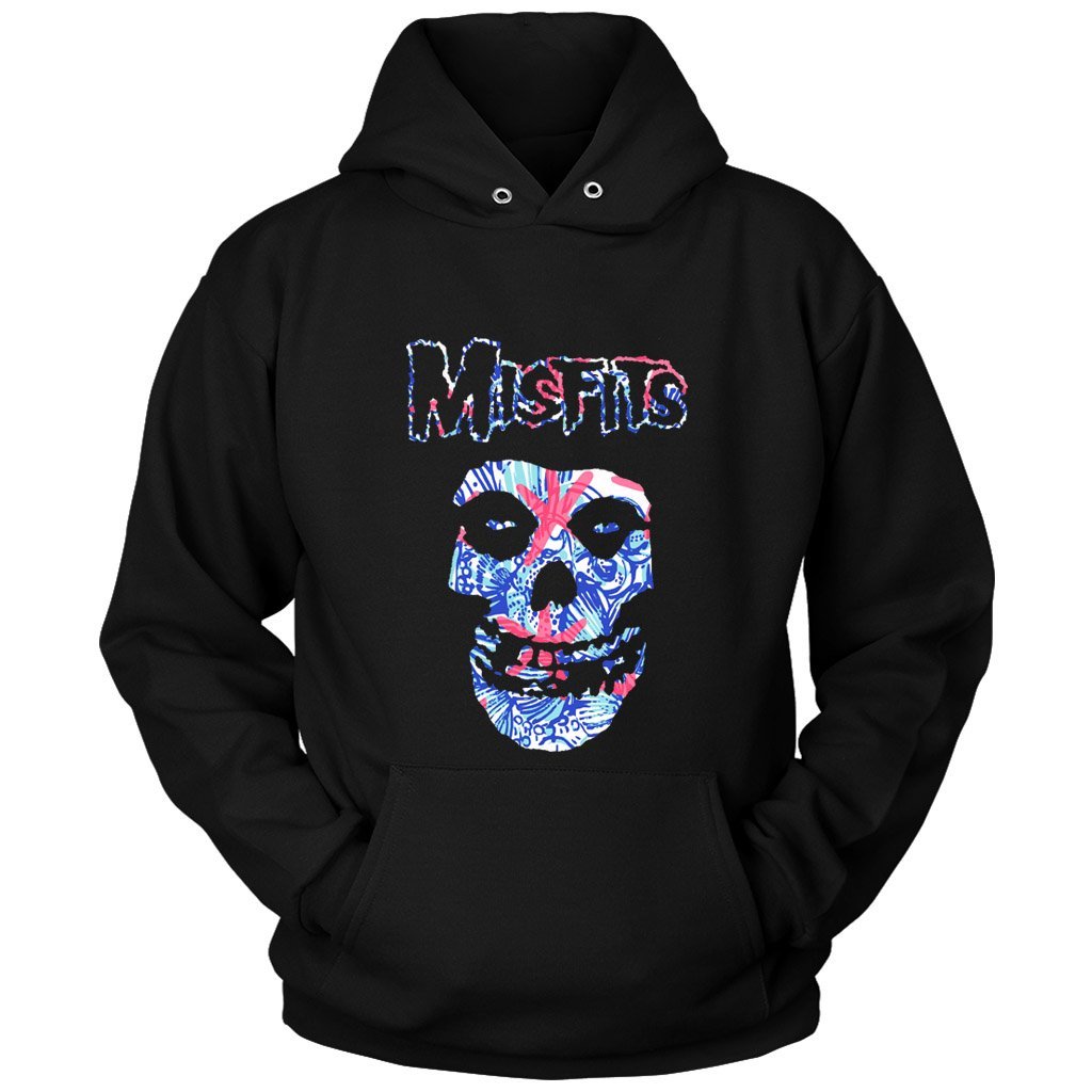 The Misfits Lilly Pulitzer Juice Stand Fiend Skull Unisex Hoodie