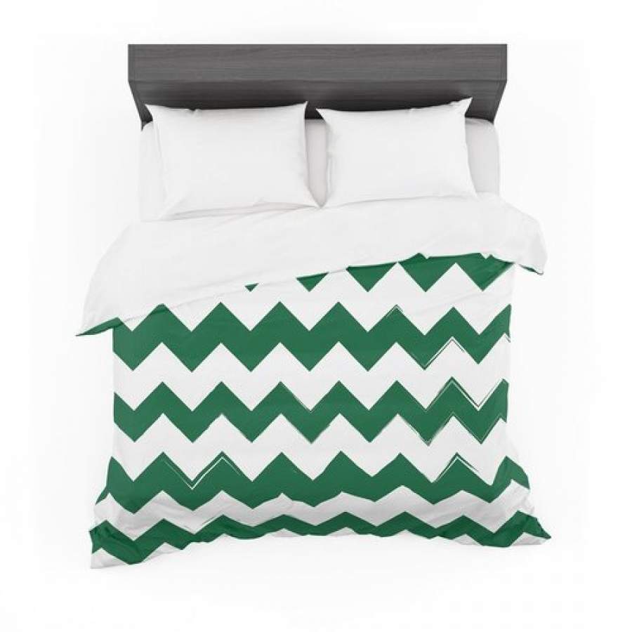 “Candy Cane Green” Chevron Cotton 3D Customize Bedding Set Duvet Cover SetBedroom Set Bedlinen