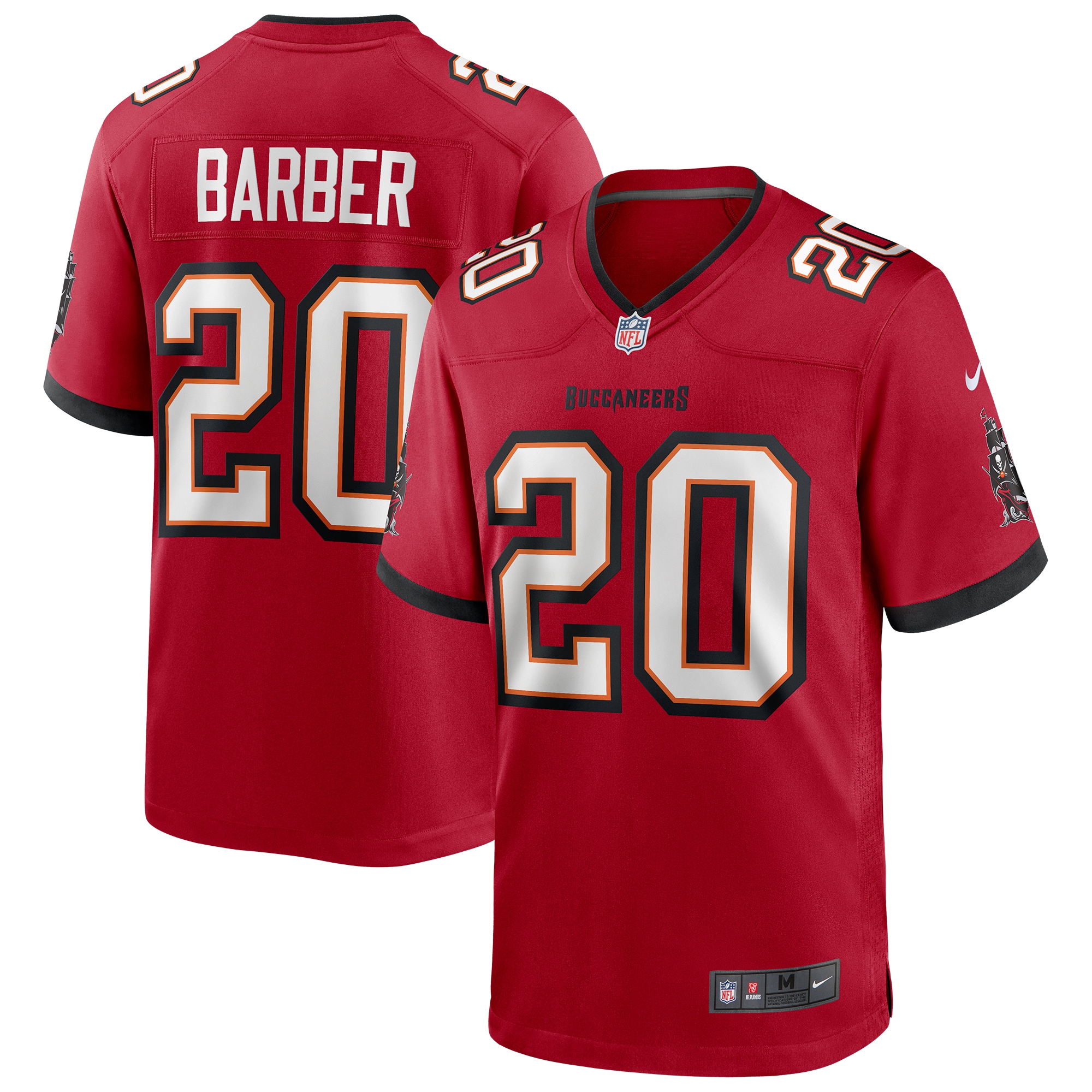 Ronde Barber Tampa Bay Buccaneers Game Retired Player Jersey – Red