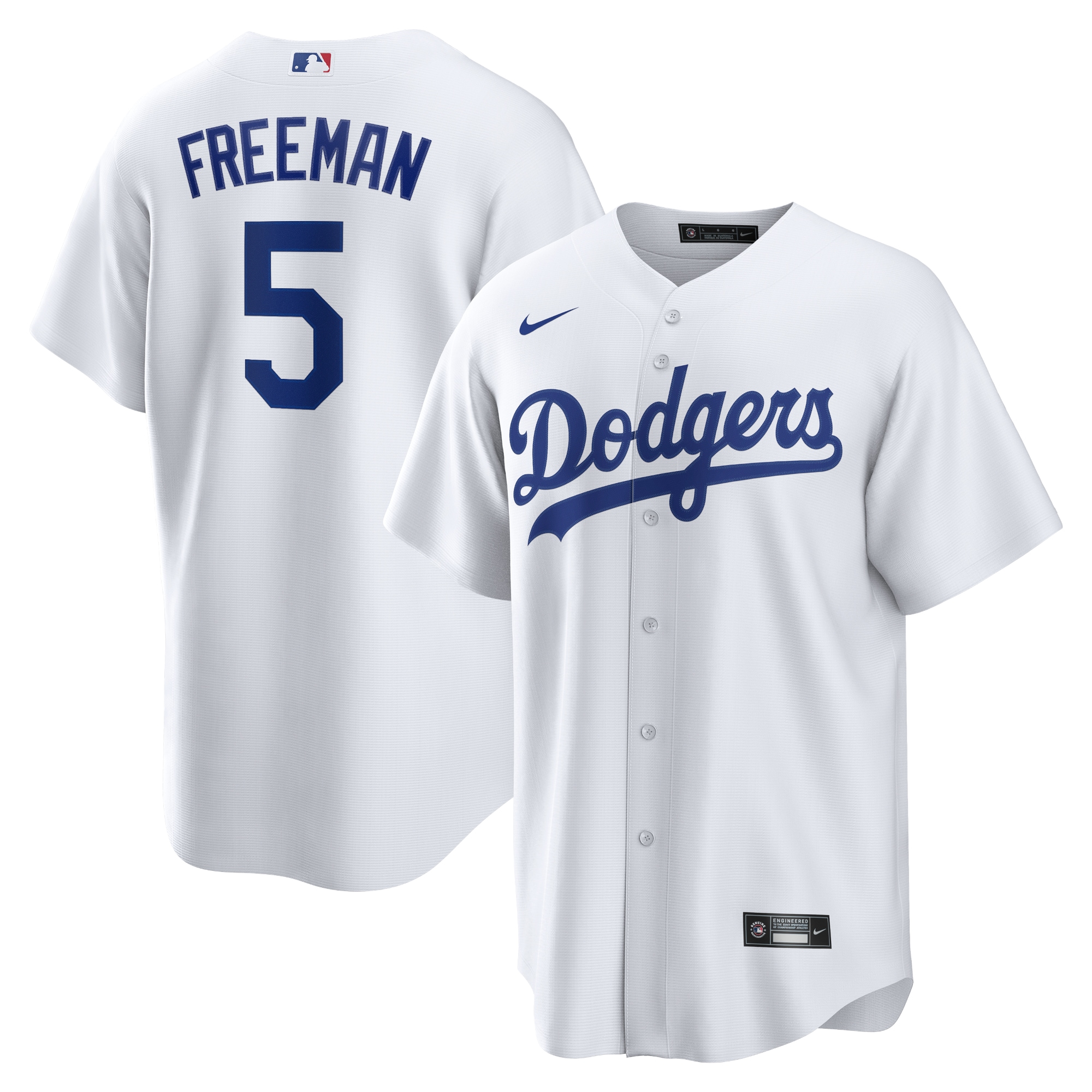 Men’s Los Angeles Dodgers Freddie Freeman White Player Jersey