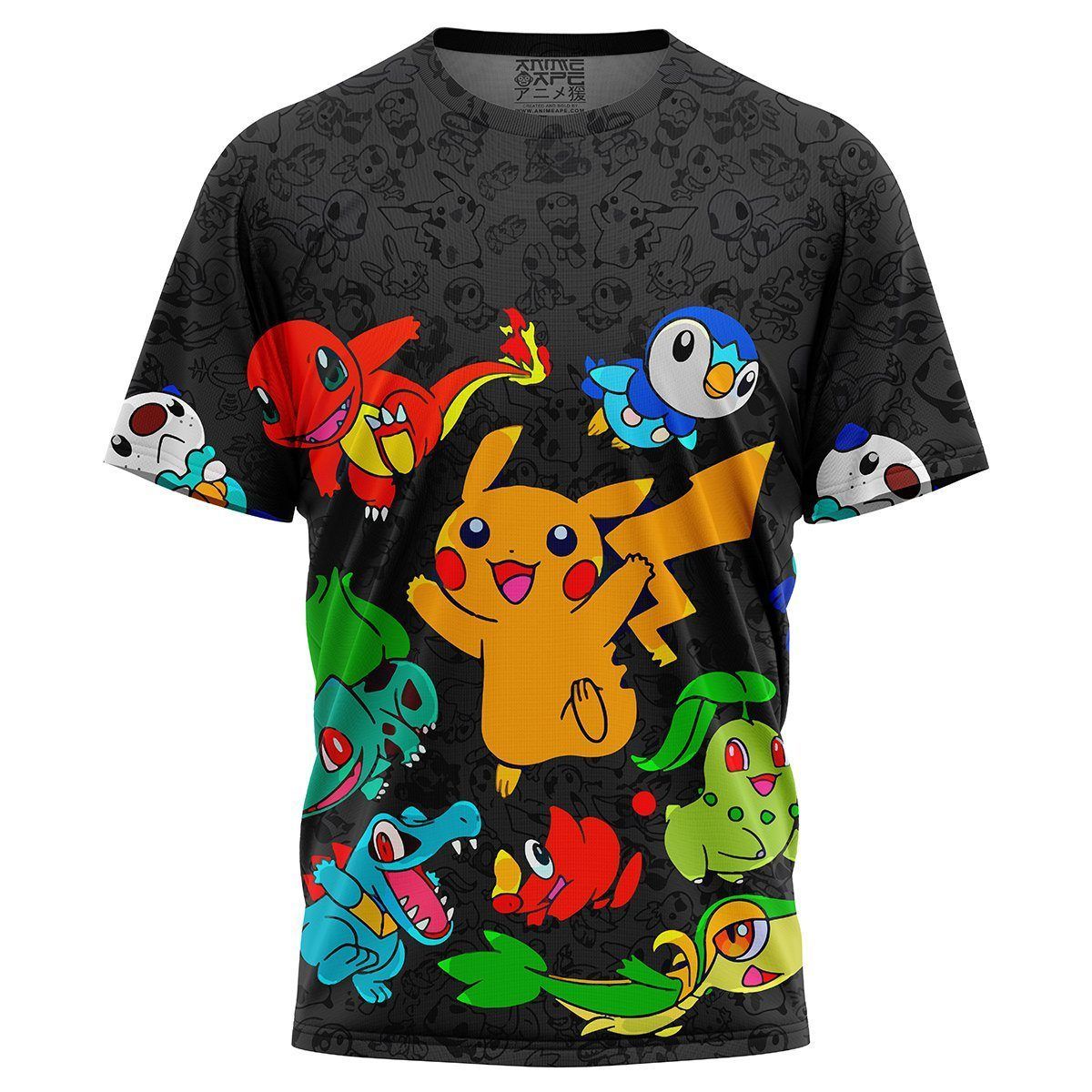 Vibing Pokemon Characters For Man And Women 3D T Shirt  All Over Printed