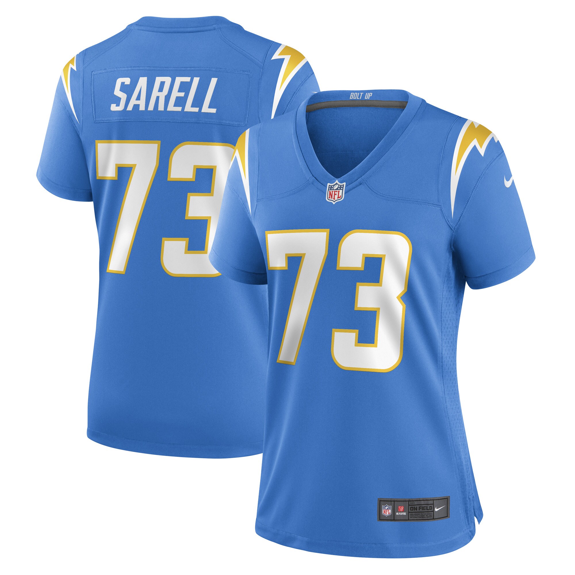 Foster Sarell Los Angeles Chargers Women's Game Player Jersey – Powder Blue