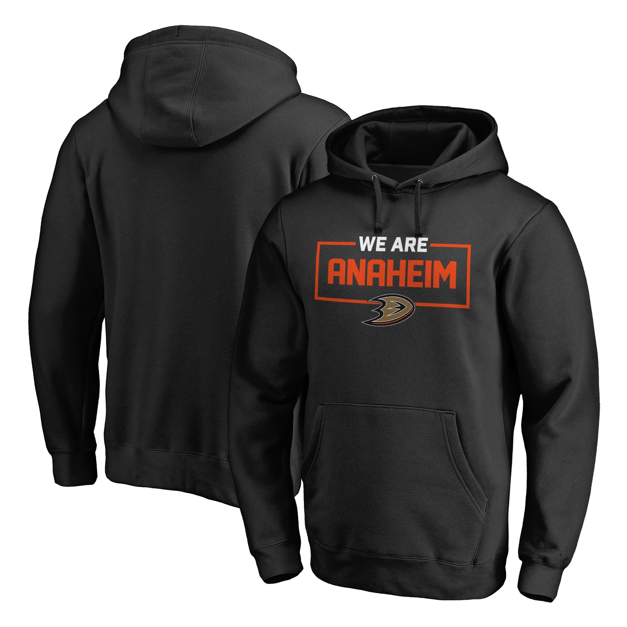 Anaheim Ducks Black Iconic Collection We Are Pullover Hoodie