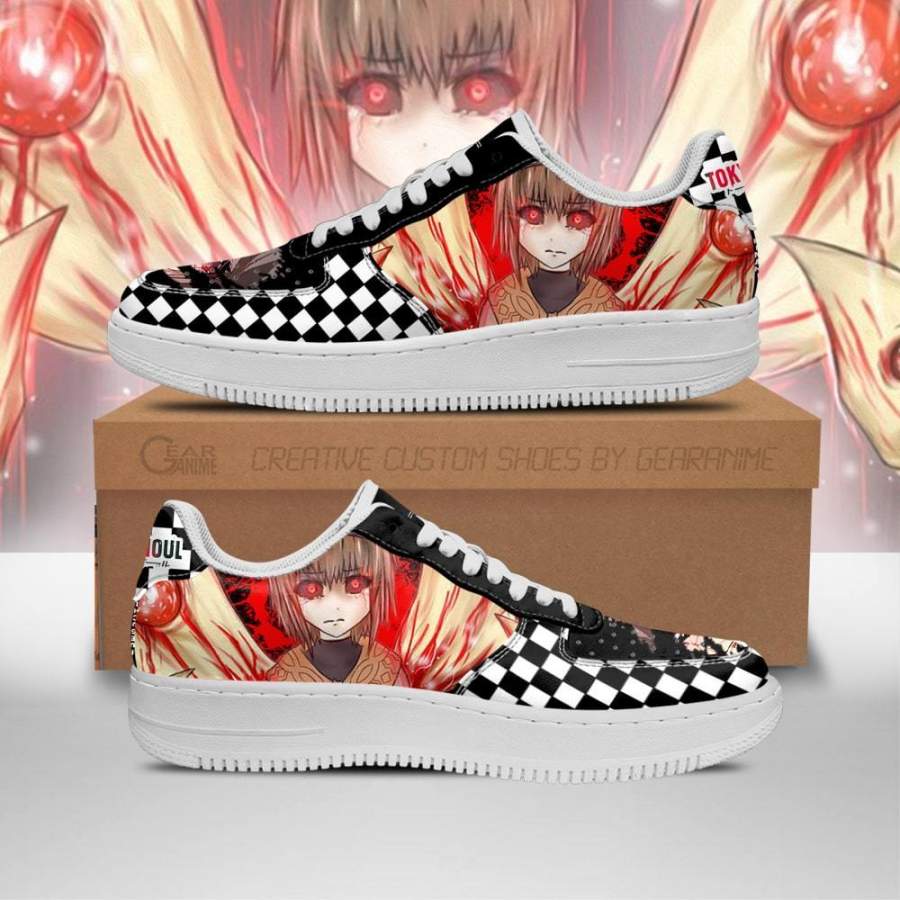 Tokyo Ghoul Hinami Air Sneakers Custom Checkerboard Shoes Anime