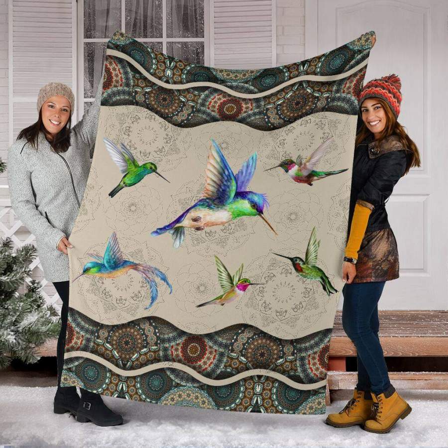 3D Hummingbird Blanket, Hummingbird Animal Fleece Blanket