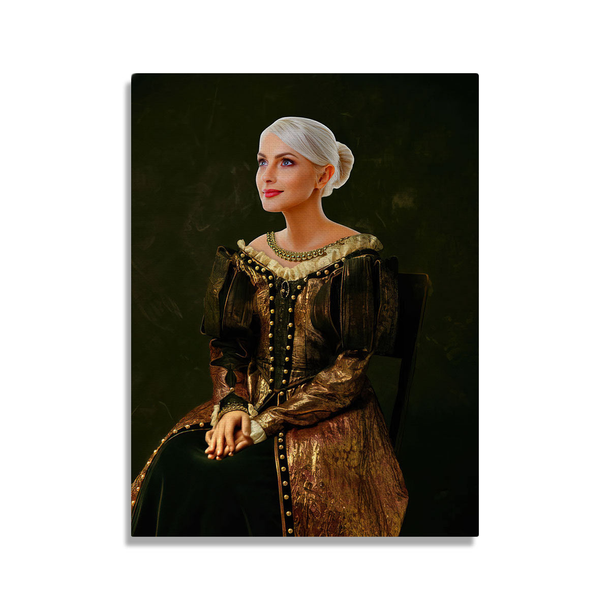 The Lady – Medieval – Portrait Custom Canvas