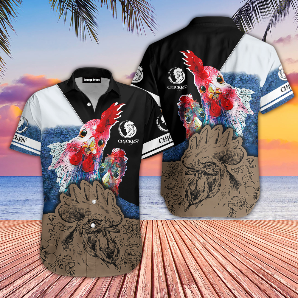 Chicken Art Aloha Hawaii Shirts For Men Women Ha26998