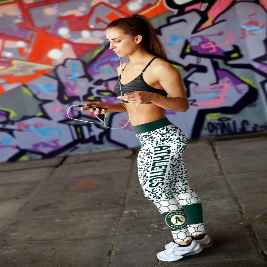 Incredible Patterns Luxury Nice Oakland Athletics Leggings