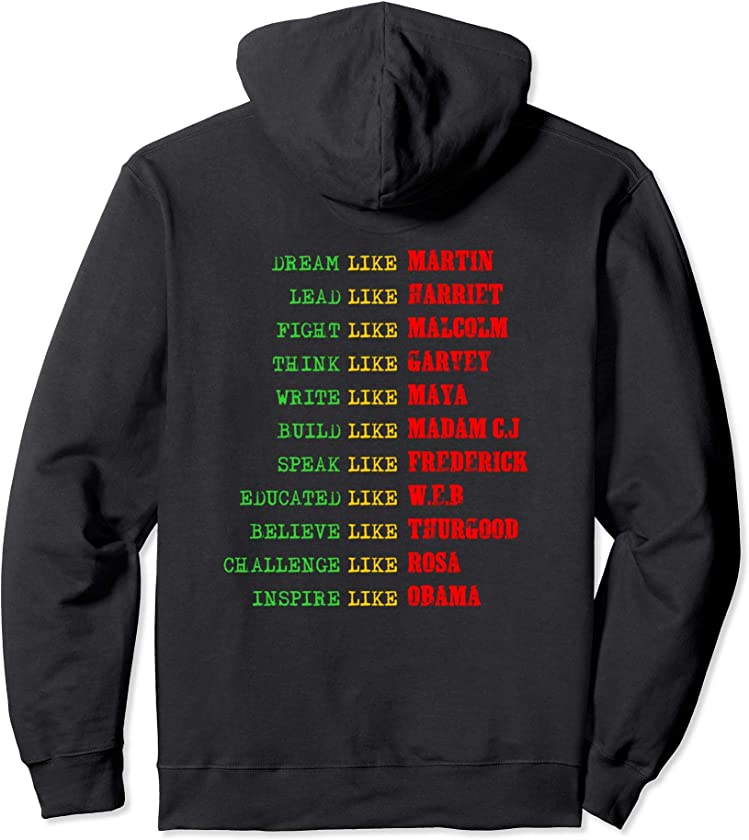 Black History Dream Like Martin Black Power Pullover Hoodie