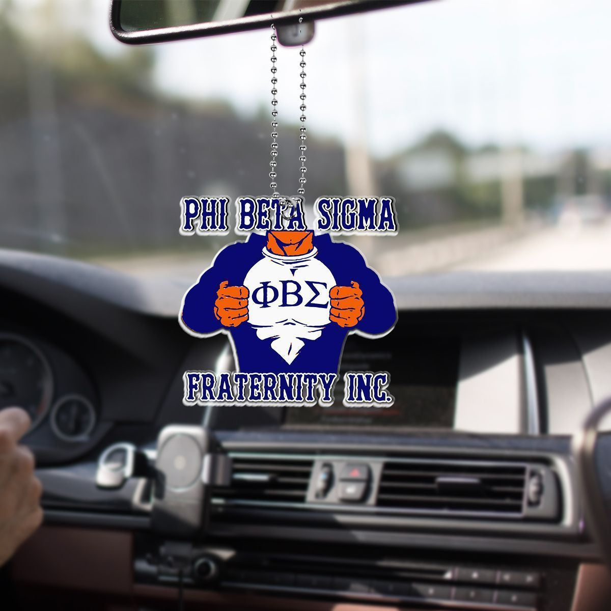 Wonderprint Ornament Phi Beta Sigma Car Hanging Ornament Lt10