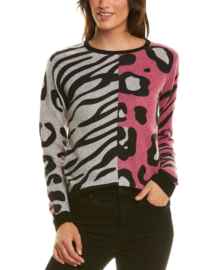 Scott & Scott London Animal Block Cashmere Sweater