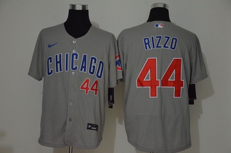 Chicago Cubs Anthony Rizzo #44 2020 MLB Grey Jersey