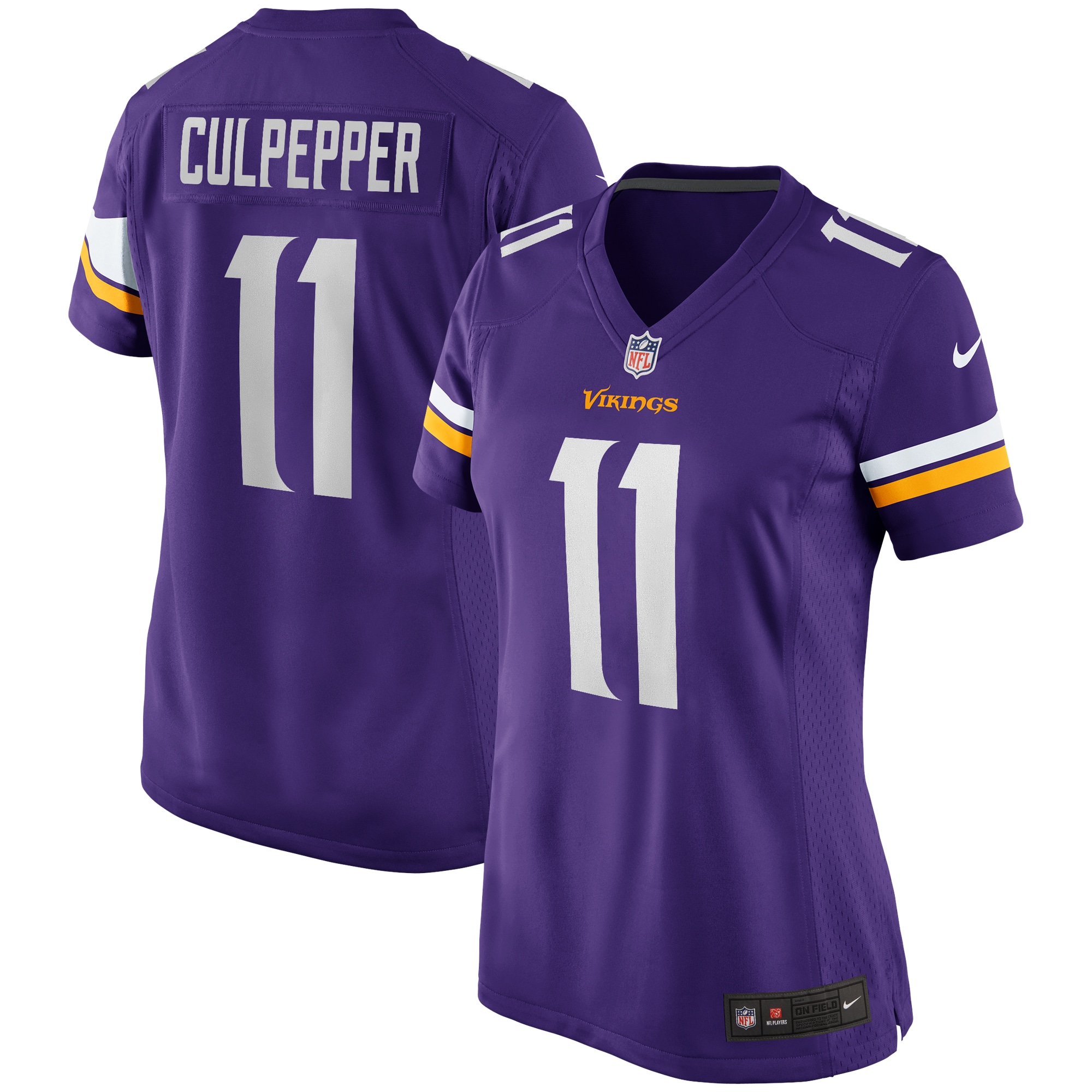 Women’s Minnesota Vikings Daunte Culpepper Purple Game Retired Player Jersey