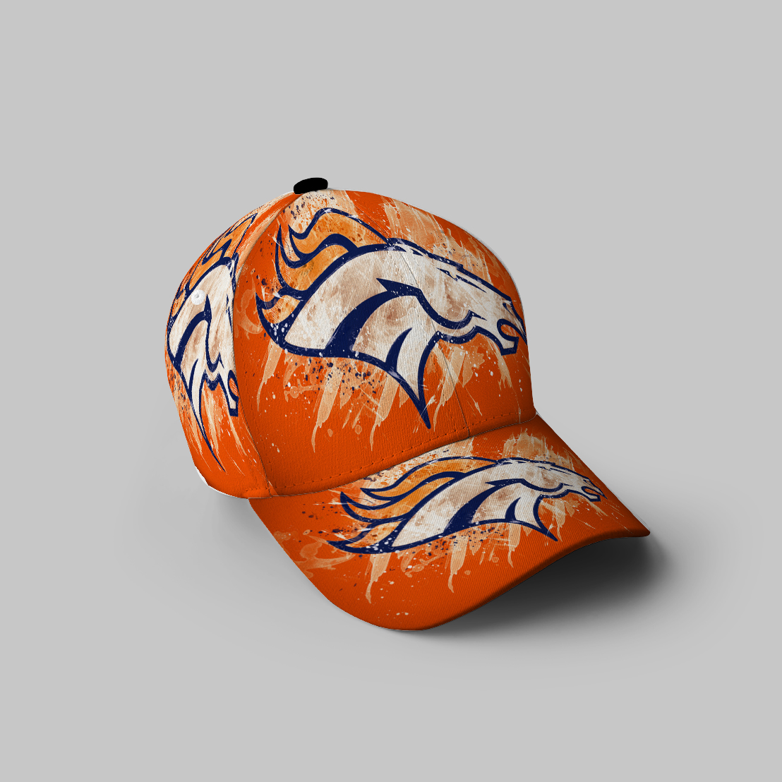 Denver Broncos Emblem V7 3D Printing Baseball Cap Classic Hat