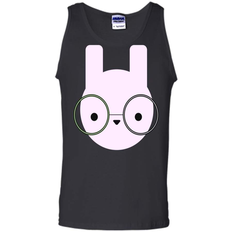 Cute Bunny Pastel Easter Rabbit Nerd Shirt Tank Top