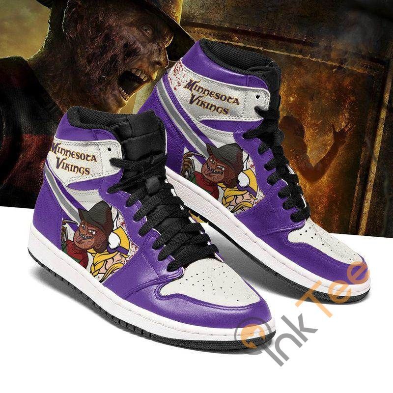 Minnesota Vikings Custom Sneaker It1959 Air Jordan Sneaker Air Jordan High Sneakers