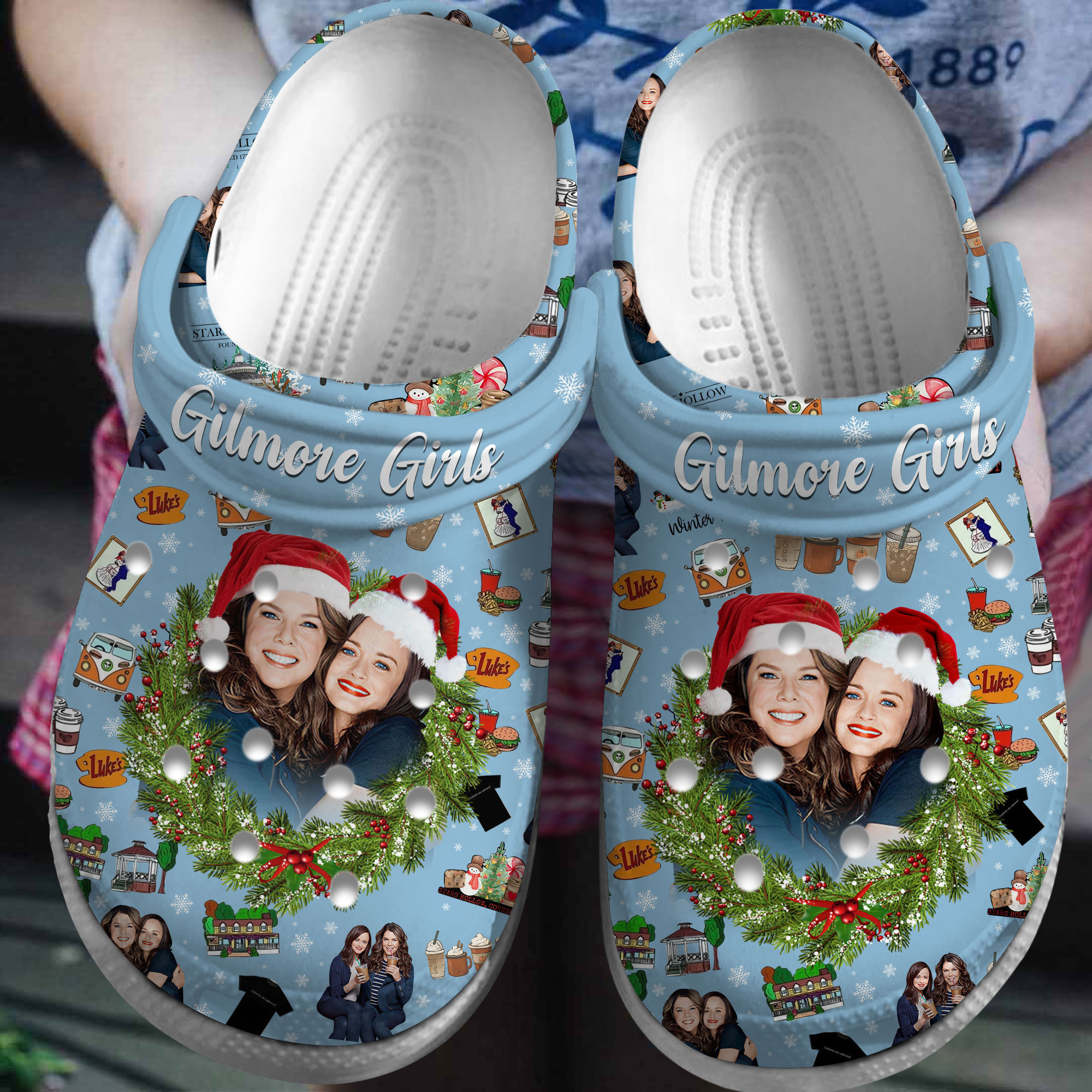 Gilmore Girls TV Series Crocs Crocband Clogs Shoes Comfortable For Men Women and Kids