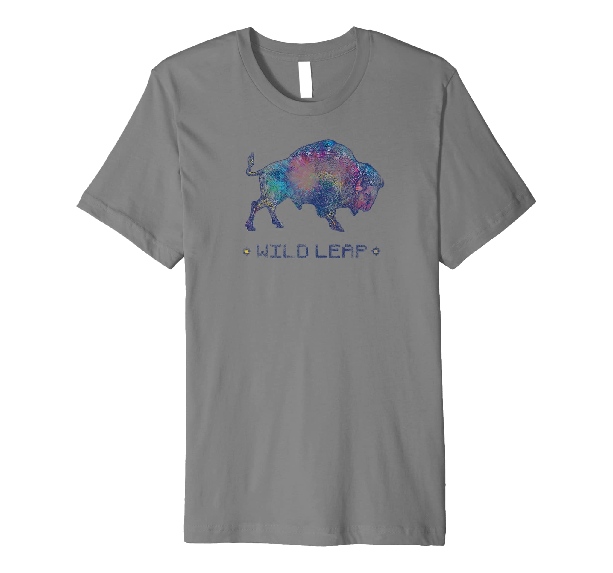 Watercolor Tie Dyed Buffalo | Wild Leap Premium T-Shirt