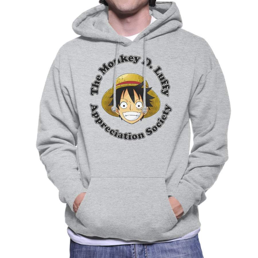 The Monkey D Luffy Appreciation Society One Piece Men’s Hooded Sweatshirt