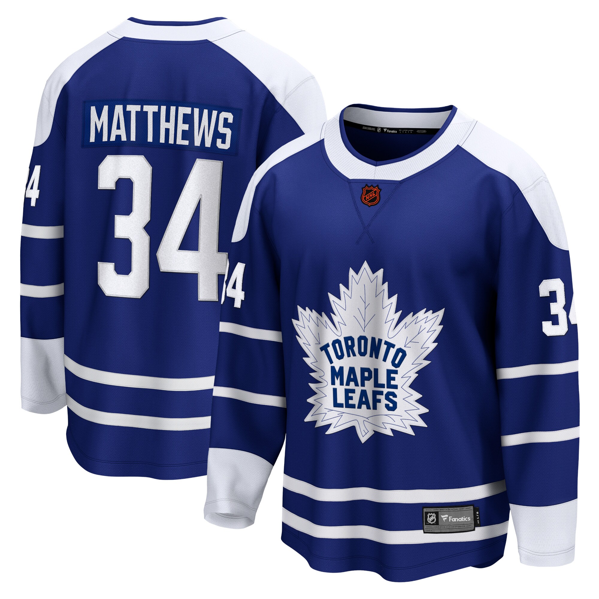 Men's Toronto Maple Leafs Auston Matthews Royal Special Edition 2.0 Breakaway Player Jersey