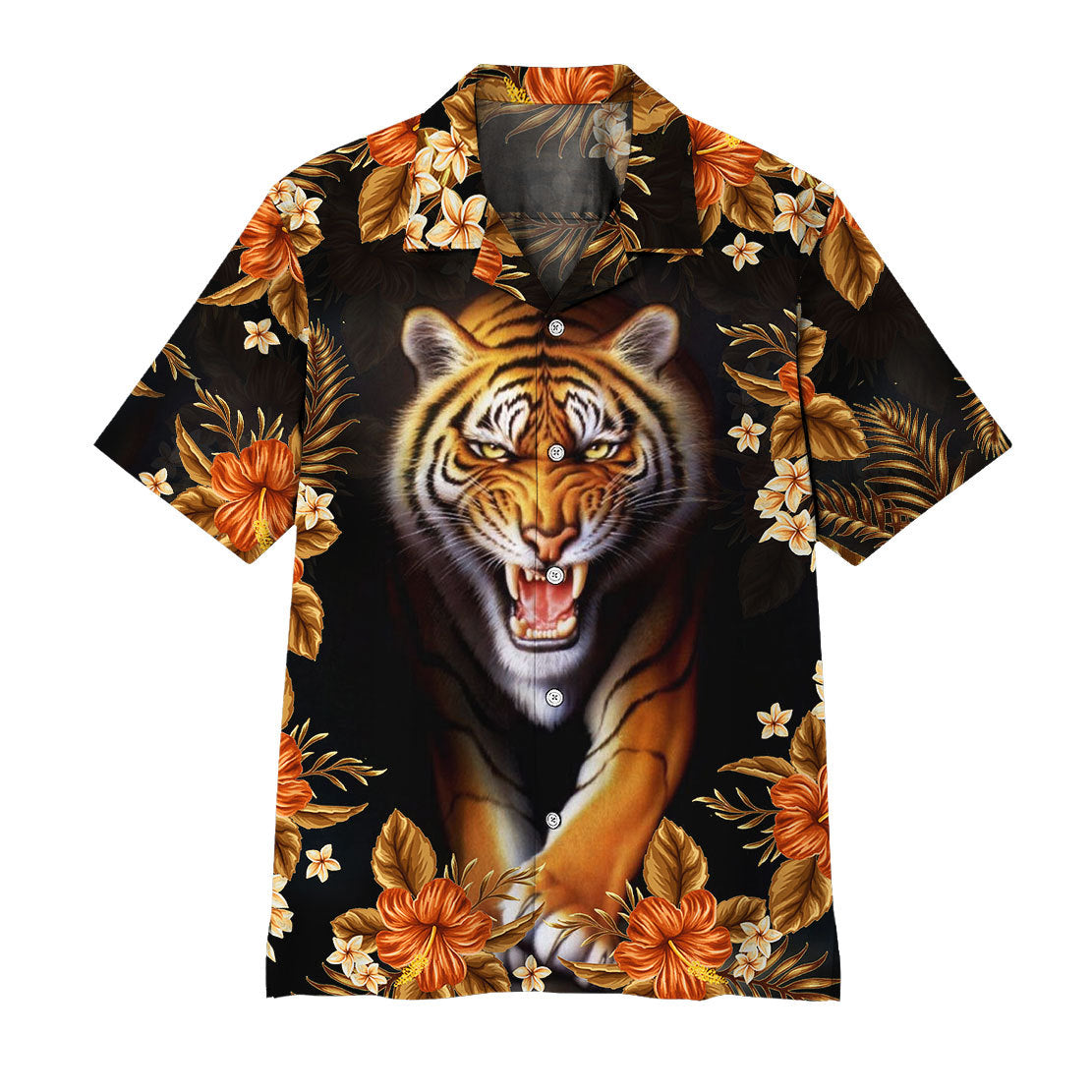 Gearhumans Tiger Hawaiian Shirt Ha8879