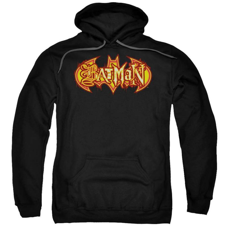 Batman – Fiery Shield Adult Pull Over Hoodie