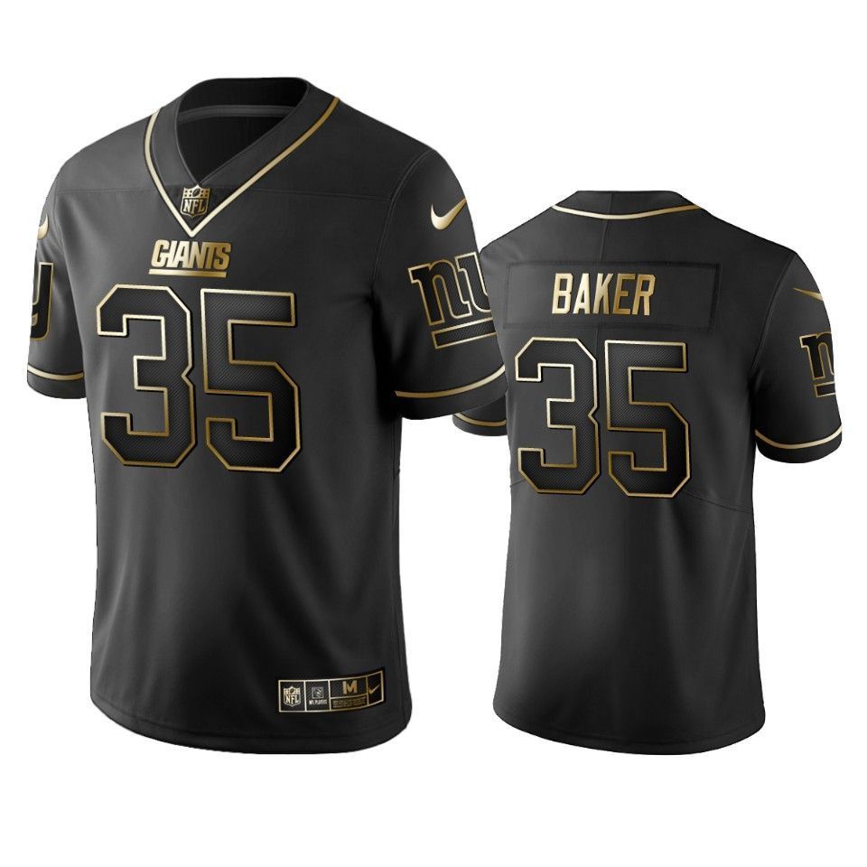 New York Giants Deandre Baker Black Golden Edition Mens Jersey