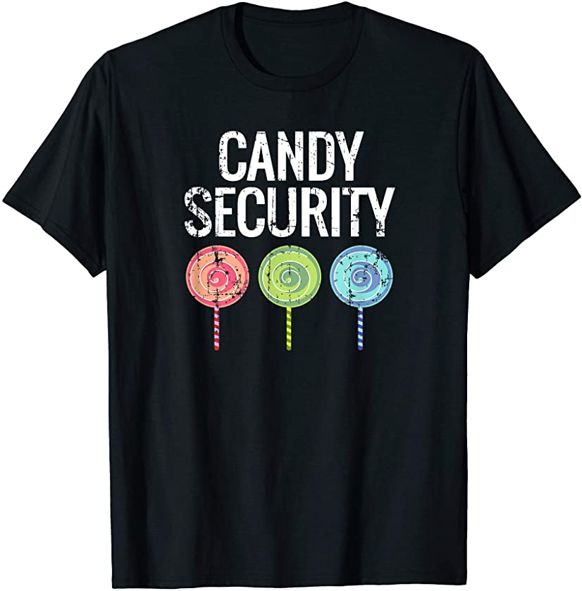 Vintage Candy Security – Funny Halloween Lollipop Gift T-Shirt