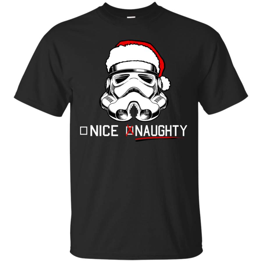 AGR Stormtrooper Naughty List Holiday Sweater T-Shirts Funny Ugly Christmas Sweater Shirt