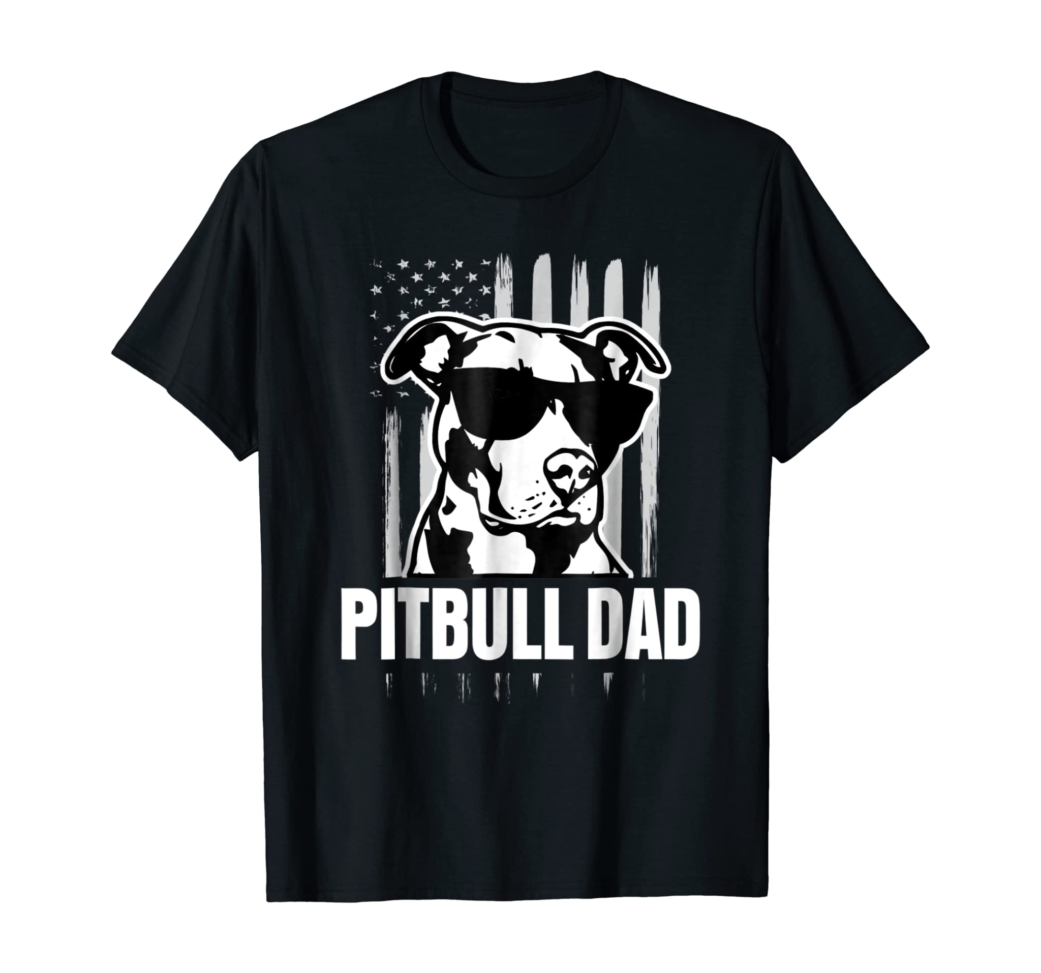 Pitbull Dad Mens Shirt Proud American Pit Bull Dog T-shirt