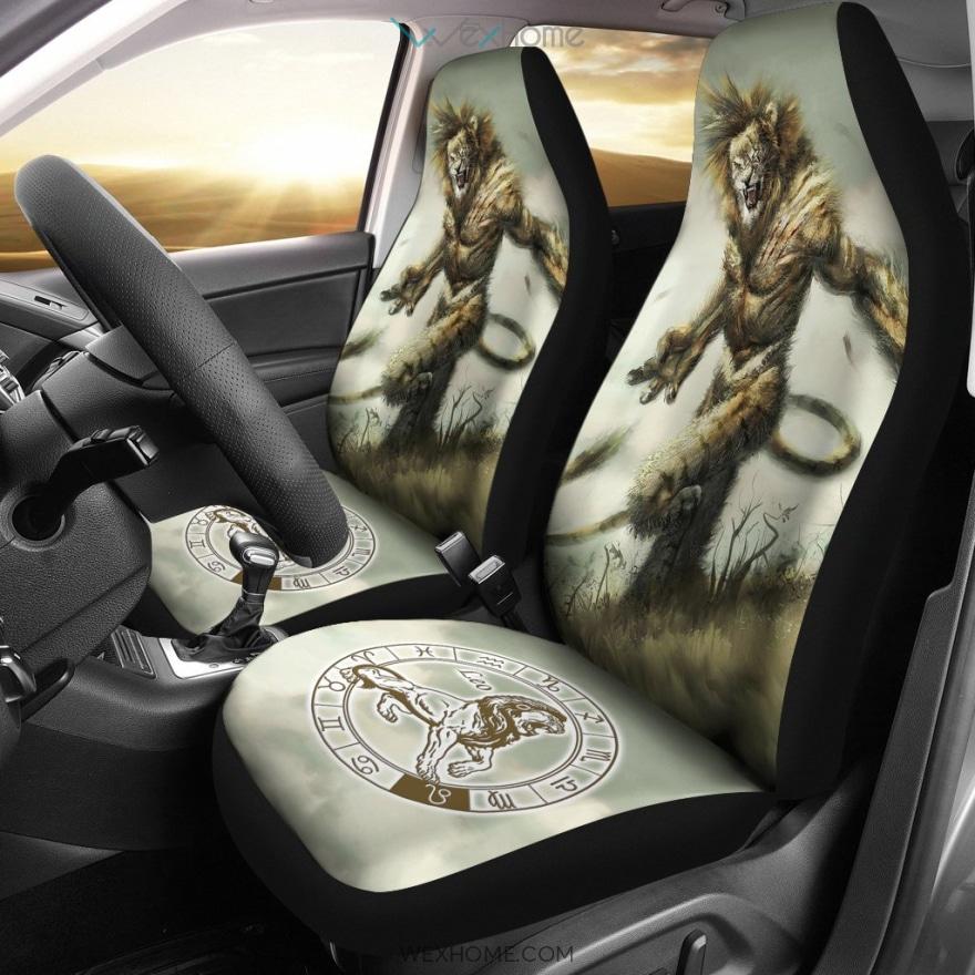 Lion Astrological Zodiac Car Seat Covers Amazing Gift Accessories Car 2021