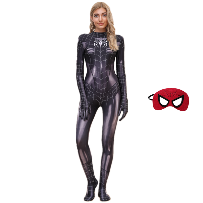 Spiderman Adult Halloween Cosplay Costume/Ladies and Girls Party Carnival Festival Super Comic Hero Catsuit alx