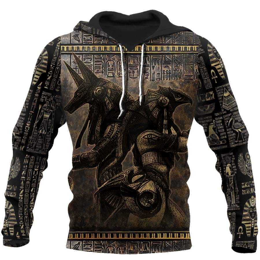 Anubis Ancient Egypt 3D All Over Printed Hoodie Clothes JJ120301