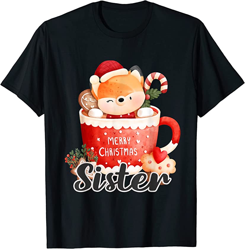 Sister Santa Claus Funny Christmas Mug Candy Holiday Vacay T-Shirt