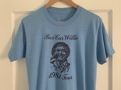 80s Vintage 1981 Boxcar Willie Tour T-shirt Sz M Country Music Soft & Thin 70s 6542