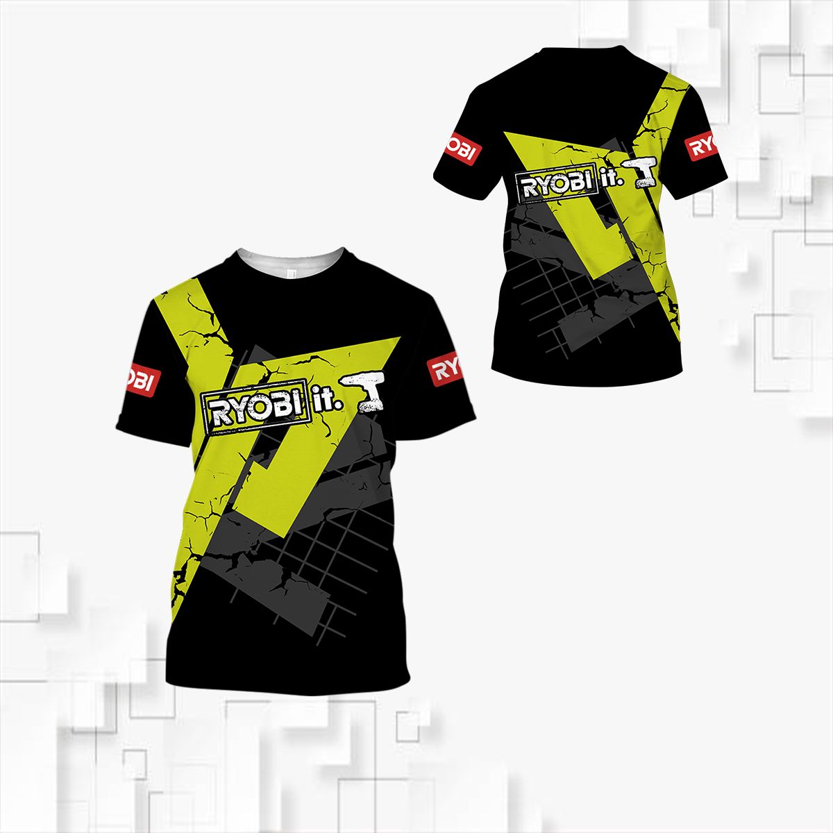 3D All Over Printed RYOBI VTH-HL Shirts Ver 1 (Yellow) – Podoshirt