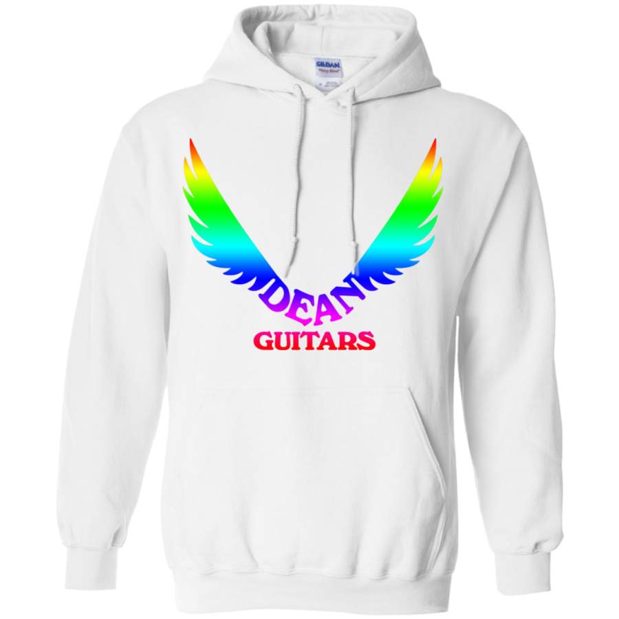 AGR Dean Guitars Logo Rainbow Gildan Pullover Hoodie