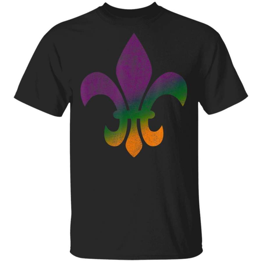 Vintage Fleur-de-lis Mardi Gras T Shirt Costume Mask T-Shirt Fat Tuesday Tshirt Carnival Festival Tee Friends Shirts