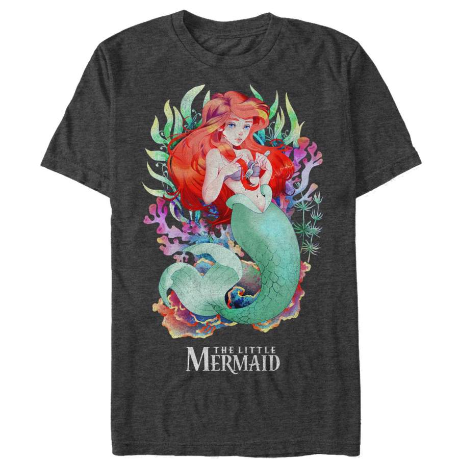 The Little Mermaid Men’s Artistic Ariel  T Shirt