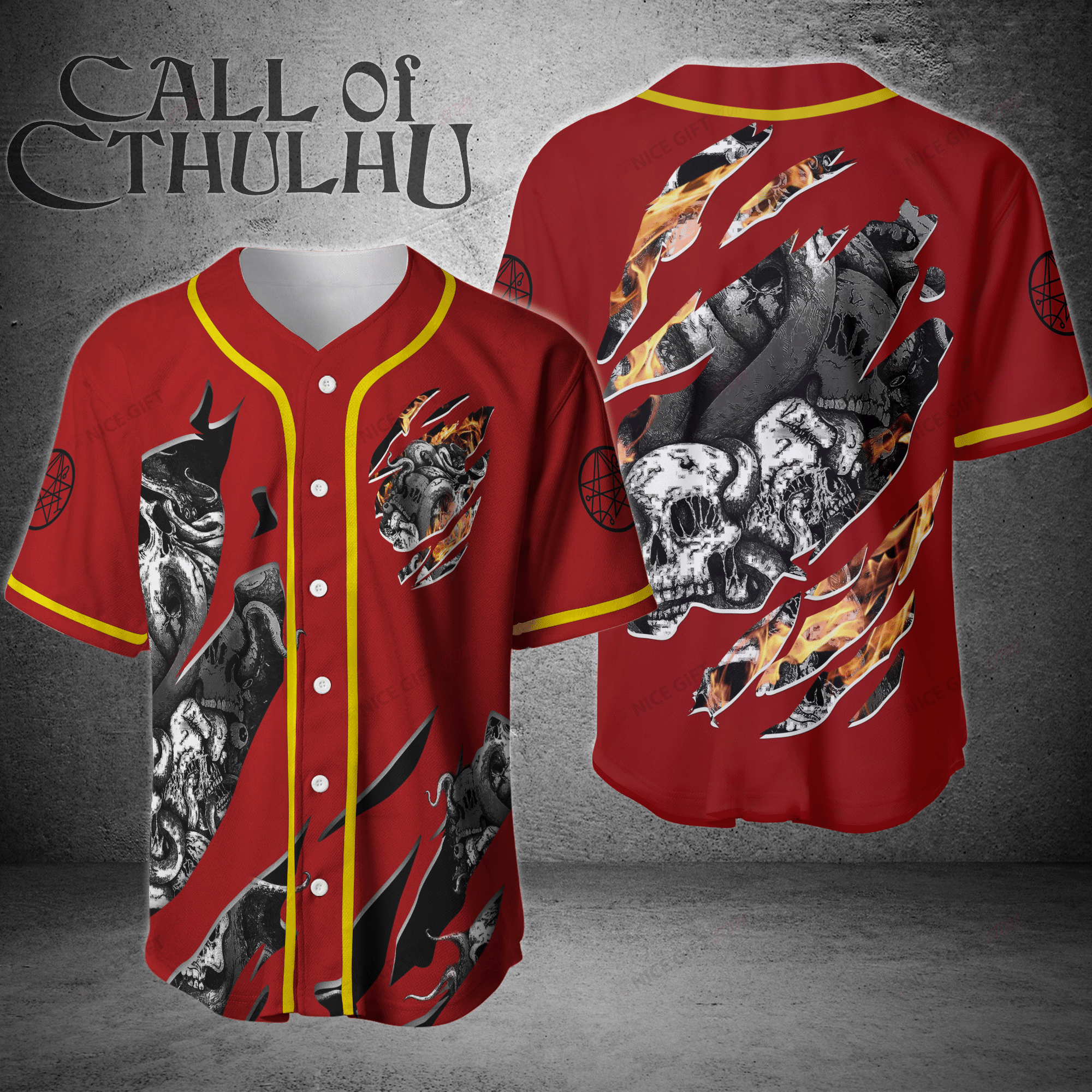 Cthulhu Baseball Jersey Bbj-U5L7