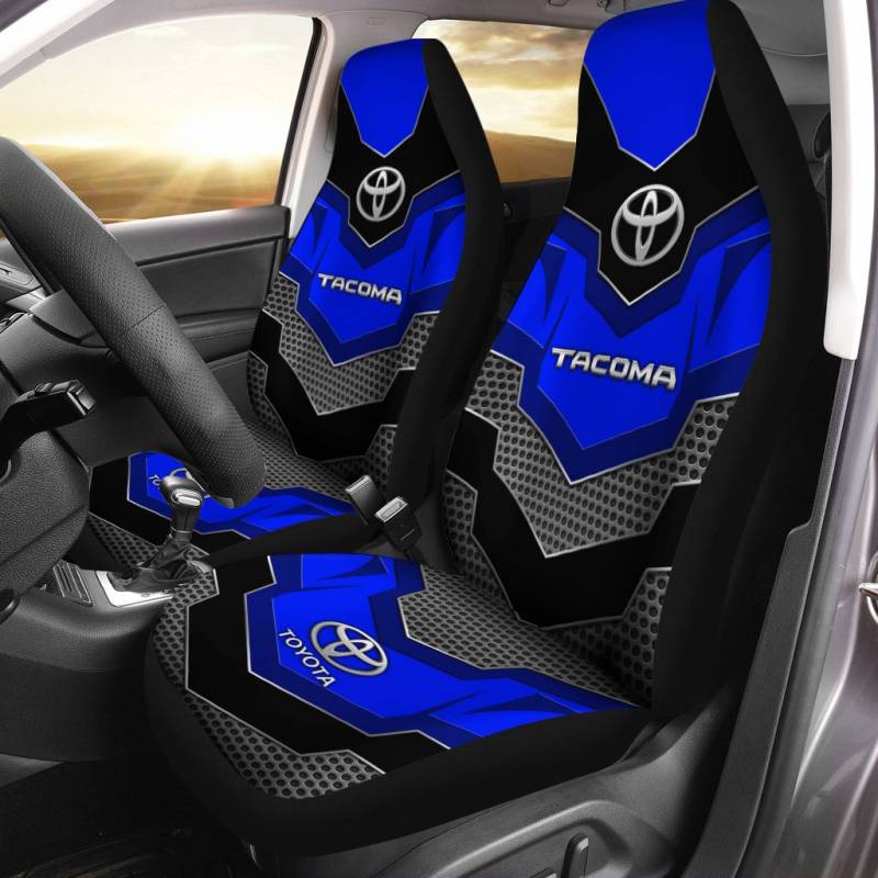 Toyota Tacoma TDV Car Seat Cover (Set of 2) Ver 3 (Blue)