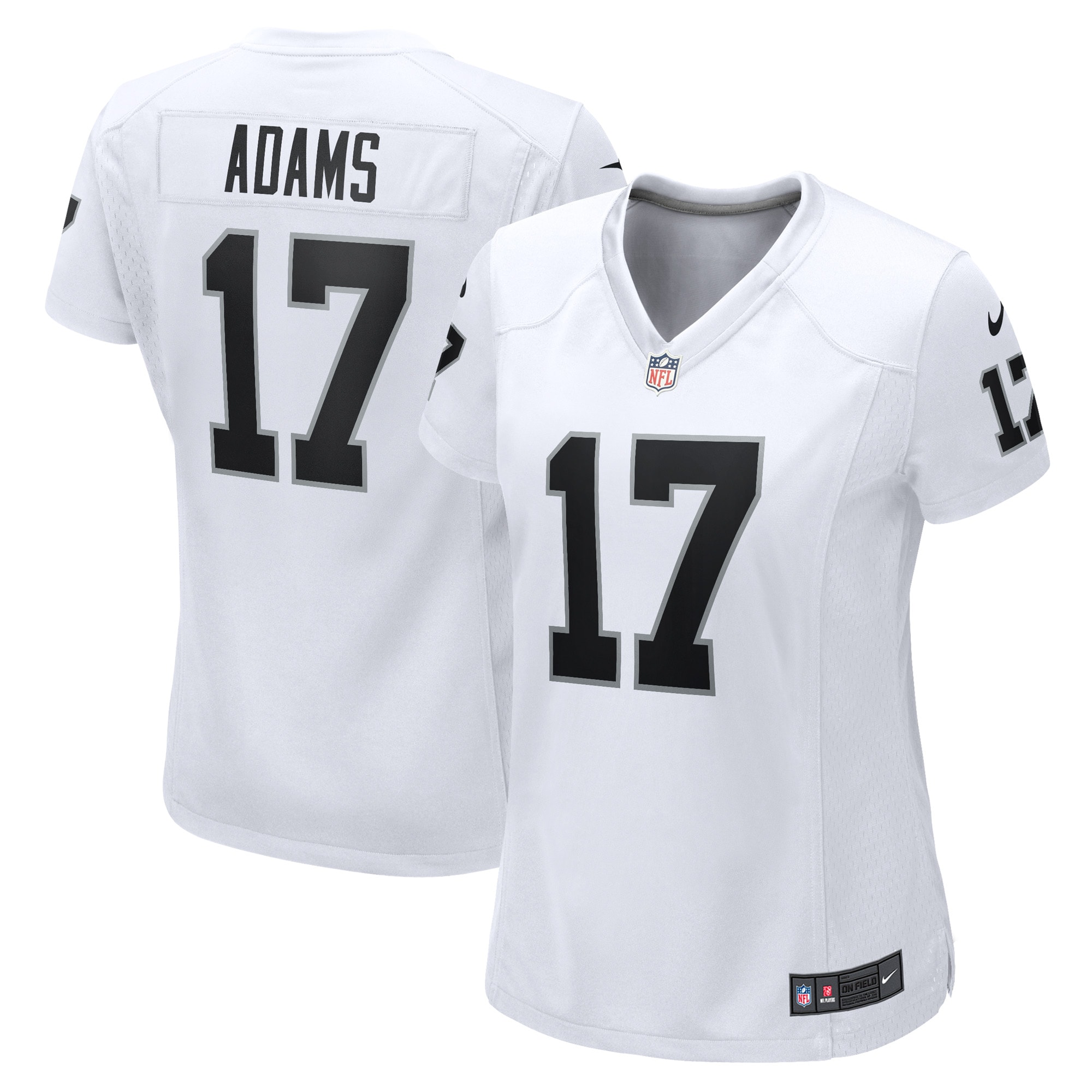 Women’s Las Vegas Raiders Davante Adams White Player Jersey