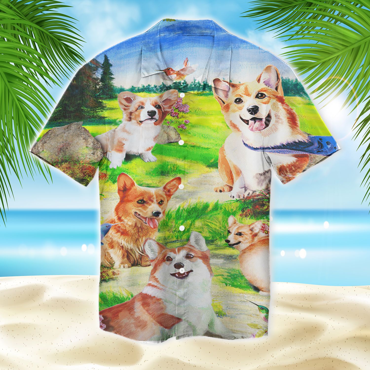 Life Is Better With A Corgi Unisex Hawaii Shirt Ha76619