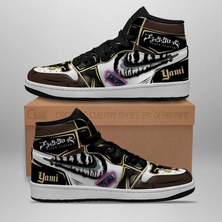 Black Bull Yami Sukehiro Sneakers High Top Black Clover Anime Shoes ...