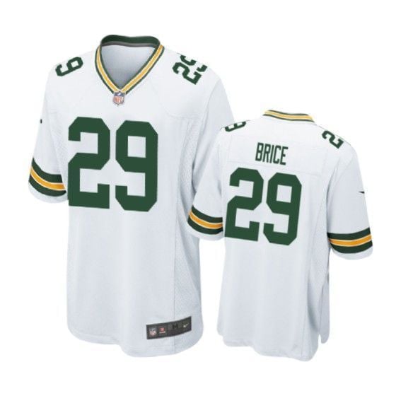 Green Bay Packers Kentrell Brice Game White Mens Jersey