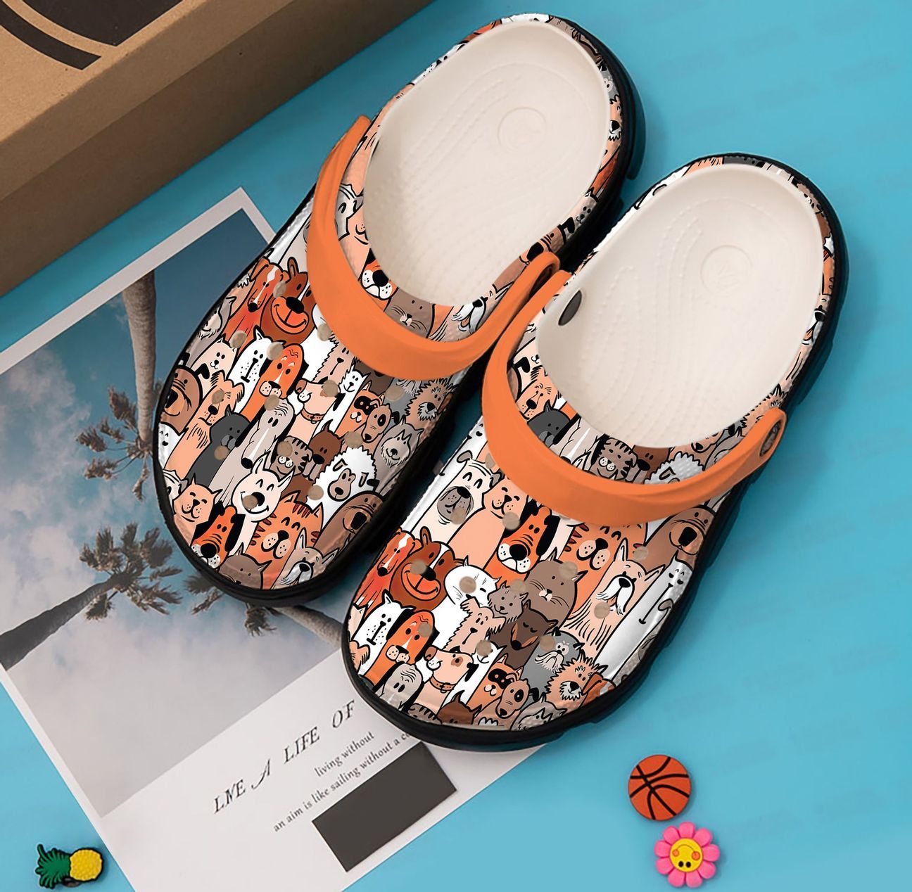 Vet Tech Personalized Clog, Custom Name, Text, Color, Number Fashion Style For Women, Men, Kid, Print 3D Animal Doodles