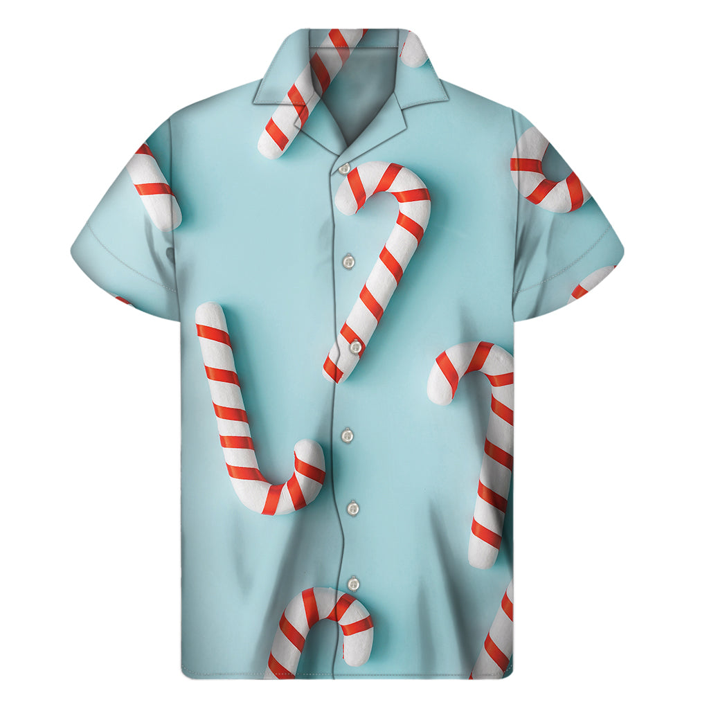 Christmas Candy Candies Pattern Print Men’S Short Sleeve Shirt